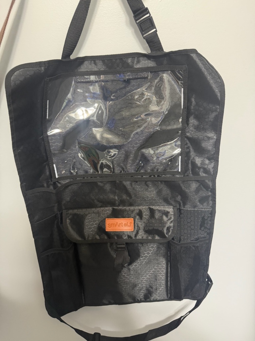 Black Travel Organizer Car Seat Back Bag